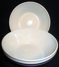 Lade das Bild in den Galerie-Viewer, 2er Set FRÜHSTÜCKS MÜSLISCHALE - Porzellan, Breiter Schmaler Dünner Linien Motiv Dekor (BC) (G)