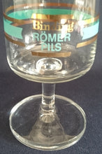 Lade das Bild in den Galerie-Viewer, PILS GETRÄNKEGLAS - Hartglas, Linien Streifen Binding Römer Pils Aufschrift Motiv Dekor