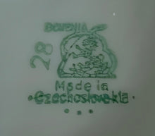 Lade das Bild in den Galerie-Viewer, 5er Set MOCCA KAFFEEKANNE MIT DECKEL & MILCHKÄNNCHEN & ZUCKERDOSE MIT DECKEL - Porzellan, Goldrand Geometrisch Abstrakt Symbol Zeichen Wappen Dekor Motiv