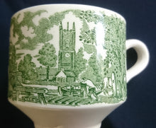 Lade das Bild in den Galerie-Viewer, 2er Set KAFFEETASSEN - Keramik / Steingut, Flora Natur Landschaft Haus Häuser Baum Bäume Motiv Dekor