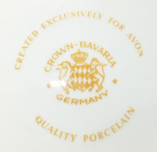 Lade das Bild in den Galerie-Viewer, 2er Set DESSERTTELLER "Created Exclusively for AVON" - Porzellan, Goldrand Linien Winterschnee Haus Scheune Bauernhof Baum Bäume Landschaft Motiv Dekor