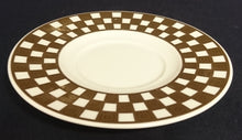 Lade das Bild in den Galerie-Viewer, 2er Set 2er KAFFEEGEDECKE - Porzellan, Goldrand Breite Streifen Vierecke Quadrate Schachbrett Punkte Motiv Dekor