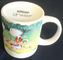 Lade das Bild in den Galerie-Viewer, KAFFEETASSE - Keramik / Steingut, Diddl Blumenantrag Ähm, d d die ist fffüa dich Aufschrift Motiv Dekor