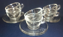 Lade das Bild in den Galerie-Viewer, MOCCA UNTERTASSE - Hartglas, Einfärbiges Klares Moderne Form Motiv Dekor