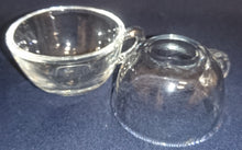 Lade das Bild in den Galerie-Viewer, 2er Set 2er MOCCA GEDECKE - Hartglas, Einfärbiges Klares Moderne Form Motiv Dekor