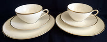 Lade das Bild in den Galerie-Viewer, 2er Set TEETASSEN - Porzellan, Goldrand Klassisch Motiv Dekor