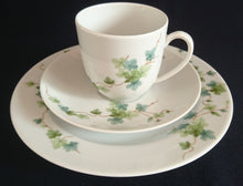 Lade das Bild in den Galerie-Viewer, 2er KAFFEEGEDECK - Porzellan, Flora Blatt Blätter Ranken Efeu Motiv Dekor (BC)