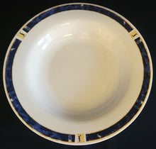 Lade das Bild in den Galerie-Viewer, SUPPENTELLER - Porzellan, Abstrakter Nachthimmel Zeichen Rand Dekor Motiv