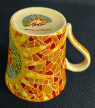 Lade das Bild in den Galerie-Viewer, 2er ESPRESSOGEDECK - Porzellan, Abstrakt Geometrisch Diamanten Glas Splitter Motiv Dekor