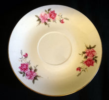 Lade das Bild in den Galerie-Viewer, 2er TEEGEDECK - Porzellan, Goldrand Flora Rosenblumen Blüten Motiv Dekor