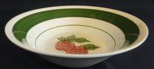 Lade das Bild in den Galerie-Viewer, SALAT~ BEILAGENSCHALE - Porzellan, Obst Himbeeren Breiter Dekorrand Motiv