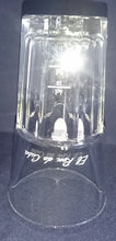 Lade das Bild in den Galerie-Viewer, LONGDRINK~ GETRÄNKEGLAS - Hartglas, Säulen Relief Firmenlogo Aufschrift El Rue de Cuba Motiv Dekor