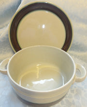 Lade das Bild in den Galerie-Viewer, SUPPENTERRINEN ~TOPF - Keramik / Steingut, Waagerechter Breiter & Schmaler Streifen Linien Motiv Dekor