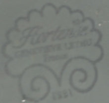 Lade das Bild in den Galerie-Viewer, 2er Set DESSERTTELLER "Genevieve Lethu" - Keramik / Steingut, Grün Gesprenkeltes Punkte Rand Linien Abstrakt Motiv Dekor