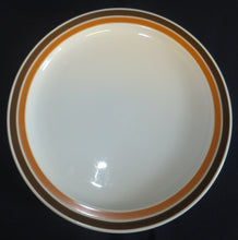 Lade das Bild in den Galerie-Viewer, 2er Set DESSERTTELLER - Porzellan, Randlinien Doppelt Motiv Dekor