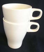 Lade das Bild in den Galerie-Viewer, 2er Set KAFFEETASSEN - Keramik / Steingut, Gastronomisches Moderne Form Motiv Dekor