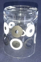 Lade das Bild in den Galerie-Viewer, WHISKEY~ WHISKY~ GETRÄNKEGLAS - Hartglas, Kreise Ringe Motiv Dekor