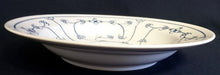 Lade das Bild in den Galerie-Viewer, SUPPENTELLER - Porzellan, Indisch Blau Strohblumen Motiv Dekor