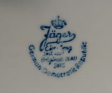 Lade das Bild in den Galerie-Viewer, 2er Set SUPPENTELLER - Porzellan, Indisch Blau Strohblumen Motiv Dekor