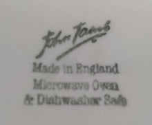 Lade das Bild in den Galerie-Viewer, 2er Set SUPPENTELLER - Keramik / Steingut, Flora Blumenblüten Tulpen Kreis Linien Striche Motiv Dekor (BC)