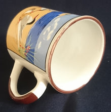 Lade das Bild in den Galerie-Viewer, KAFFEETASSE - Keramik / Steingut, Fauna Möwen Strand Meer Leuchtturm Motiv Dekor