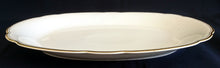 Lade das Bild in den Galerie-Viewer, BEILAGEN~ SERVIERPLATTE - Keramik / Steingut, Doppelter Goldrand Relief Motiv Dekor (BC)