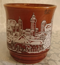 Lade das Bild in den Galerie-Viewer, GLÜHWEINTASSE - Keramik / Steingut, Nürnberger Christkindl Markt 1991 Aufschrift Winterschnee Motiv Dekor