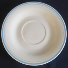 Lade das Bild in den Galerie-Viewer, UNTERTASSE - Porzellan, Doppelter Linien Dekorrand Motiv Dekor