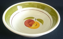 Lade das Bild in den Galerie-Viewer, MITTELGROßE BEILAGENSCHÜSSEL - Keramik / Steingut, Breiter & Dünner Rand Obst Früchte Blatt Blätter Motiv Dekor (nBC)