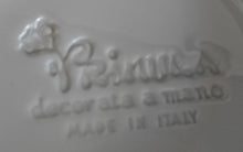 Lade das Bild in den Galerie-Viewer, MITTELGROßE BEILAGENSCHÜSSEL - Keramik / Steingut, Breiter & Dünner Rand Obst Früchte Blatt Blätter Motiv Dekor (nBC)