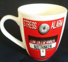 Lade das Bild in den Galerie-Viewer, KAFFEETASSE - Porzellan, Anti Stress Becher Aufschrift Symbole Zeichen Motiv Dekor