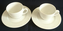Lade das Bild in den Galerie-Viewer, 2er Set 2er MOCCA KAFFEEGEDECK - Porzellan, Einfärbiges Gastronomisches Motiv Dekor