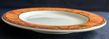 Lade das Bild in den Galerie-Viewer, 2er Set DESSERTTELLER - Porzellan, Marmoriert Abstrakt Zeichen Symbole Rand Motiv Dekor