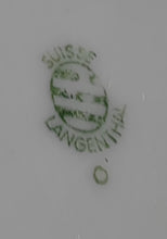 Lade das Bild in den Galerie-Viewer, DESSERTTELLER - Porzellan, Marmoriert Abstrakt Zeichen Symbole Rand Motiv Dekor