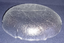 Lade das Bild in den Galerie-Viewer, DESSERTSCHALE - Hartglas, Geschliffenes Adriges Geäst Blatt Motiv Dekor