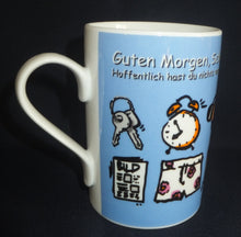Lade das Bild in den Galerie-Viewer, KAFFEETASSE - Porzellan, Wecker Handy Smartphone Kleidung Haus Aufschrift Motiv Dekor (BC)