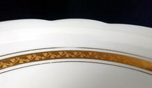 Lade das Bild in den Galerie-Viewer, 2er Set BEILAGENSCHÜSSEL - Porzellan, Abstrakt Flora Blatt Blätter Ranken Gewölbter Rand Motiv Dekor