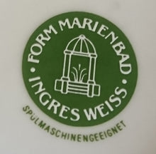 Lade das Bild in den Galerie-Viewer, 2er KAFFEEGEDECK "Ingres Weiss" - Porzellan, Klassisches Zweifärbiges Motiv Dekor (Grünes Markenzeichen)