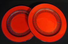 Lade das Bild in den Galerie-Viewer, DESSERTTELLER "Toscana" - Porzellan, Linien Striche Reihen Dekorrand Motiv (BC)