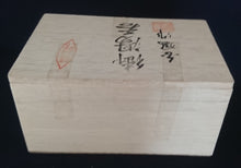 Lade das Bild in den Galerie-Viewer, 2er Set GETRÄNKEBECHER - Press- / Hartglas, Abstrakt Flora Pflanzen Blatt Blätter Meliert Streifen Wirbel Motiv Holzschachtel Dekor