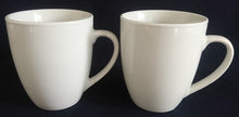 Lade das Bild in den Galerie-Viewer, 2er Set KAFFEETASSEN - Porzellan, Einfärbiges Gastronomisches Motiv Dekor