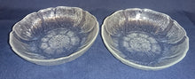 Lade das Bild in den Galerie-Viewer, 2er Set DESSERTSCHALEN - Hartglas, Flora Blüten Blatt Blätter Fasern Motiv Dekor