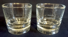 Lade das Bild in den Galerie-Viewer, 2er Set WHISKEY~ WHISKY~ GETRÄNKEGLÄSER - Hartglas, Aufschrift Philips Sonicare mattiert Motiv Dekor