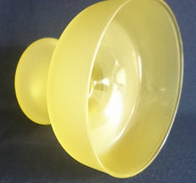 Lade das Bild in den Galerie-Viewer, 2er Set EISBECHER ~SCHALEN - Hartglas, Partyfarbende Moderne Einfärbiges Motiv Dekor (Gelb)