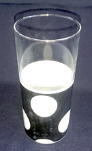 Lade das Bild in den Galerie-Viewer, LONGDRINK~ GETRÄNKEGLAS - Hartglas, Kreise Punkte Motiv Dekor