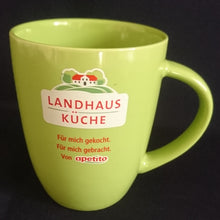 Lade das Bild in den Galerie-Viewer, KAFFEETASSE - Keramik / Steingut, Landhaus Küche Werbe Aufschrift Firmenlogo Motiv Dekor