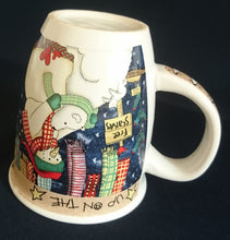 Lade das Bild in den Galerie-Viewer, KAFFEETASSE - Keramik / Steingut, Winter Schneemann Eisbär Baby Aufschrift Motiv Dekor (BC)