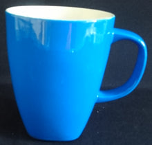 Lade das Bild in den Galerie-Viewer, KAFFEETASSE - Porzellan, Einfärbiges Modernes Blaues Motiv Dekor