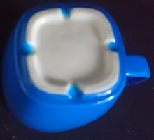 Lade das Bild in den Galerie-Viewer, KAFFEETASSE - Porzellan, Einfärbiges Modernes Blaues Motiv Dekor