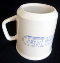 Lade das Bild in den Galerie-Viewer, KAFFEETASSE - Porzellan, Firmenlogo Symbol Trans Net EDV Systeme GmbH Werbeaufschrift Motiv Dekor (BC)
